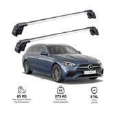 MERCEDES-BENZ C-CLASS 2015 et modèles ultérieurs TRX2 Thunder Carrier Barres transversales pour galerie de toit 2 barres